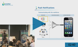 Mobile business alerts using push notifications