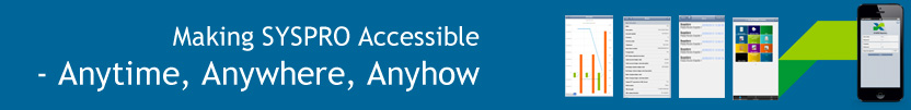 SYSPRO Espresso - making SYSPRO accessible anytime, anywhere, anyhow.